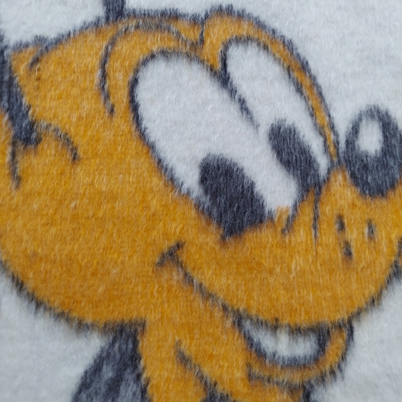 Biederlack Fleece Disney Baby Pluto Vintage Baby Blanket 30"x38" HTF - Picture 7 of 7